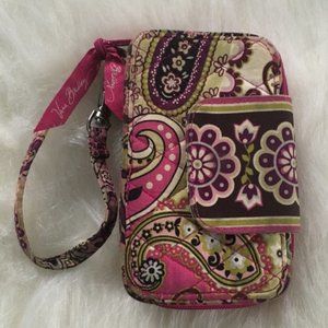 Vera Bradley Very Berry Paisley Wristlet